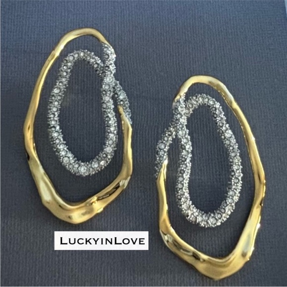 ALEXIS BITTAR • Solanales Double Loop Post Hoop Earrings - Picture 3 of 12